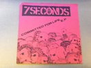 7 Seconds EP Committed For Life 1983 red cover insert hardcore punk kbd