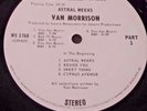 VAN MORRISON Astral Weeks Rare WHITE LABEL PROMO LP promo sticker on cover