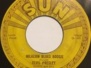 RARE Elvis Presley SUN 215 ORIGINAL Milkcow Blues Boogie PUSH MARKS 45 G+ SOLID