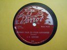 J.B.LENORE-MAMA TALK TO YOUR DAUGHTER/MAN WATCH YOUR WOMAN-PARROT 809-BLUES 78