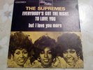 45t rare the supremes everbody's got the right to love original french Motown