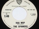 The Spinners 45 HEAR RARE NOVELTY ROCKABILLY ROCK N ROLL Rag Mop WB Little Otis
