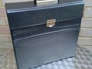 1970's Vintage Retro BLACK LP Record Storage Case Box for 12