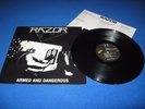 RAZOR - ARMED AND DANGEROUS LP     ( PRIVATE METAL   ORIGINAL 1ST PRESSING )