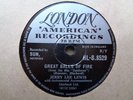 JERRY LEE LEWIS - Great Balls Of Fire / Mean Woman Blues 78 rpm disc