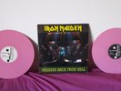 RARE 2x LP Iron Maiden ?Maidens Back From Hell LIVE in MILAN Unofficial PINK EX+