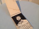 RARE VINTAGE 1963 CLIFF RICHARDS POP CALENDAR POCKET SIZE