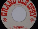 GRAND OLE OPRY AUDITION: Promo, Lester Flatt, Marty Robbins, Bluegrass 45 HEAR