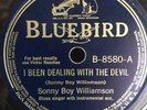 SONNY BOY WILLIAMSON BLUEBIRD 8580 BLUES 78 RPM E-/V