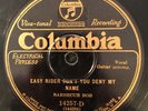 Columbia 14257D Barbecue Bob EASY RIDER DON'T DENY MY NAME  78rpm E- 1927 Blues