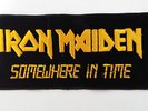 Iron Maiden Somewhere in time logo embroided LARGE patch Sew On music