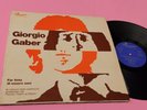 GIORGIO GABER 2LP FAR FINTA DI ESSERE SANI ORIGINALE 1973 EX