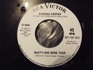 NORTHERN SOUL-BARBARA COOPER-WHAT'S ONE MORE TEAR-RCA RE-ISSUE