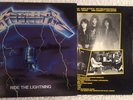 METALLICA ride the lightning lp MASTERDISK VINYL w/insert VG+/EXC 1984 elektra