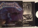 METALLICA Ride The Lightning LP MEGAFORCE 1984 IN SHRINK EXC/EXC MISPRINT