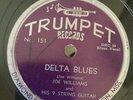 BLUES  JOE WILLIAMS 9 String gtr Trumpet 151 DELTA Blues/Mama DOnt Allow E+