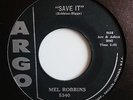 MEL ROBBINS - save it,ARGO,US,ORIGINAL,VINYL is MINT-