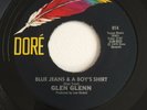 GLEN GLENN Blue Jeans DORE Rare Repro 45 Killer Rockabilly Bopper