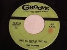 The Dappers Unwanted Love That's All Groove Records 45 Soul Rare Doo Wop