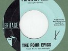 Doo-Wop 45 THE FOUR EPICS I'm On My Way Heritage 109 Philly vocal group