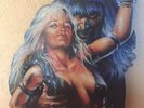 Picture Disc Ständer Riesen LP WARLOCK Doro Triumph and Agony Guiness Record `87