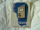 Ultravox Rage In Eden original 1981 songbook Midge Ure Warren Cann Billy Currie