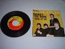 The Beatles Ticket To Ride b/w Yes it Is Nice Picture Sleeve & 45 RPM Record