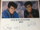 George Michael And Andrew Ridgeley Signed WHAM  Club Fantastic Programme Genuine