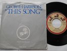 GEORGE HARRISON (THE BEATLES) This song Ex to NM- CANADA 1976 PS DARK HORSE 45