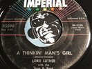 LORD LUTHER R&B Rocker 45 Imperial #5596 A Thinkin Man's Girl b/w The Truth