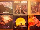 JACKSON BROWNE VINTAGE VINYL RECORDS 6 INCL. LATE FOR THE SKY