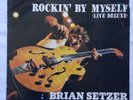 BRIAN SETZER LP RECORD STRAY CATS ROCKIN' BY MYSELF PINK COLORED VINYL VERY RARE