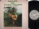 LP HERBERT PAGANI BALLATE DAL MARCO VISCONTI PROMO WHITE RCA LABEL CHIARAMELLO