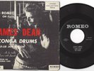 James Dean on Conga Drums EP 45 vg++ 1957 Beat Jazz Bob Romeo 100 Beatnik