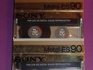 SONY METAL ES 90. RARE 3 AUDIO CASSETTE TAPE BLANK VERGINI SIGILLATE