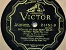 George Olsen Fran Frey Because My Baby Don't Mean Maybe Now Hot Jazz 78 Scroll