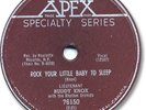 Lieutenant BUDDY KNOX Rock'n Roll 78 RPM Record. Rock Your Little Baby to Sleep