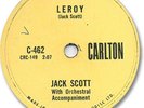 JACK SCOTT Rock'n Roll 78 RPM Record. Leroy