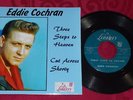 Eddie Cochran - Three Steps to Heaven - US 45 + New Cover - Rockabilly - no EP