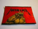 METALLICA – very rare old original 80s JUMP IN THE FIRE red Patch   thrash metal