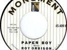 Roy Orbison:  Paper Boy / With The Bug