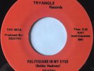 Rare Punk 45 DEATH Politicians In My Eyes /Keep On Knockin TRYANGLE Reissue 1976
