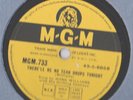 HANK WILLIAMS There'll Be No Teardrops Tonight Ex UK 1950s MGM.733 78 RPM