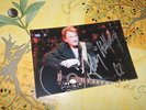 Photo dédicacée autograph Johnny Hallyday