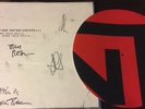 NINE INCH NAILS NOT THE ACTUAL EVENTS - FULLY SIGNED VINYL NEW SLIPMAT TRENT +4