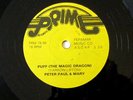 SNOOPY vs THE RED BARON  &  PUFF THE MAGIC DRAGON 78rpm Prime Jukebox Record NOS