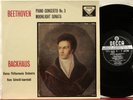 SXL 2190 WB ED1 Backhaus, Beethoven piano concerto #3, 