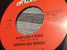 Northern Soul 45 Vinyl Barbara And Brenda - Never Love A Robin - On Dynamo