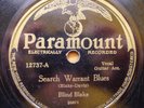 BLIND BLAKE 78 PARAMOUNT 12737 SEARCH WARRANT BLUES / SWEET PAPA LOW DOWN