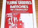 THE STRANGLERS RAMONES FLAMIN GROOVIES UK CONCERT FLYER SUNDAY 4th JULY IN 1976